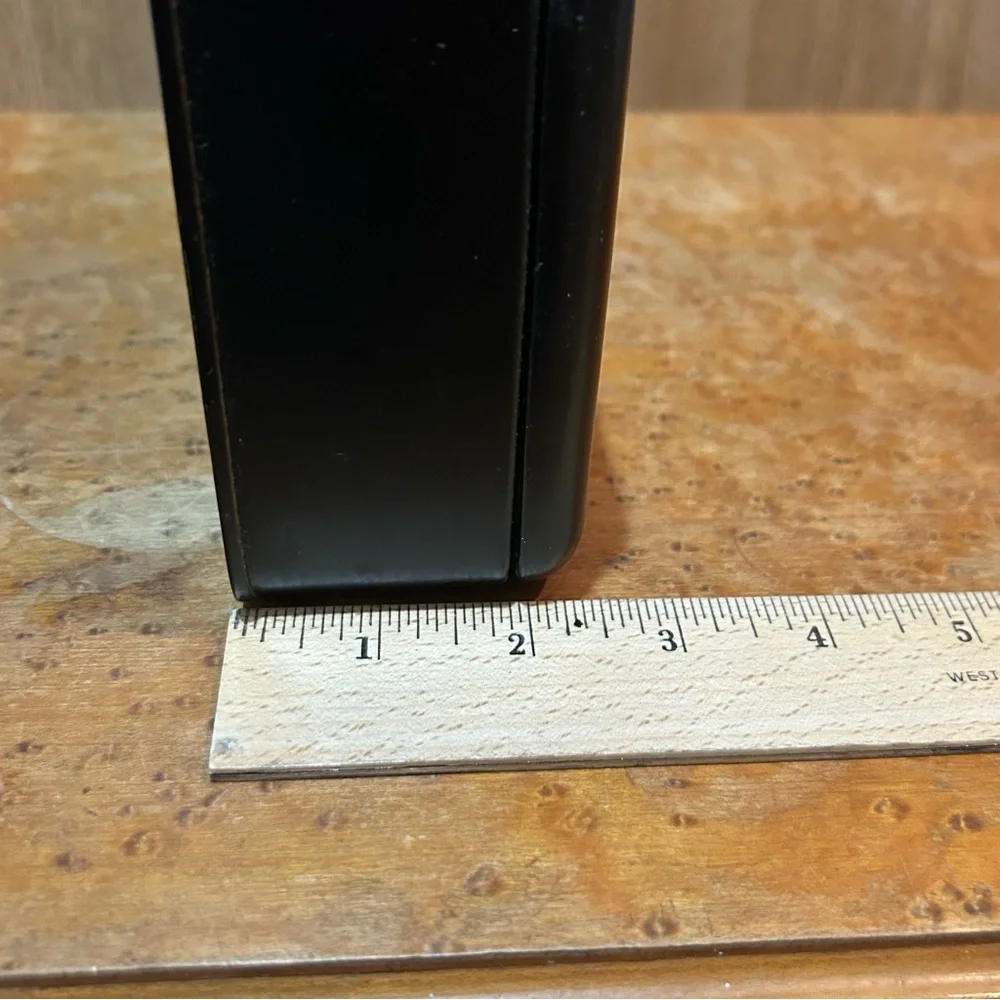 Vintage Ransburg Black Metal Tissue Box Holder French Painted Poodle Rhinestones